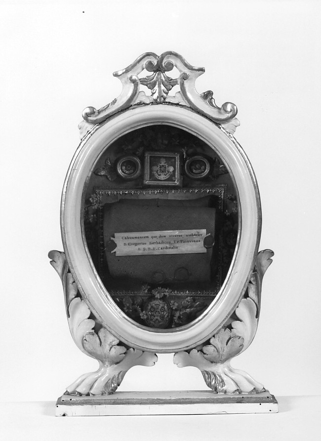 reliquiario - a tabella - ambito veneto (sec. XIX)