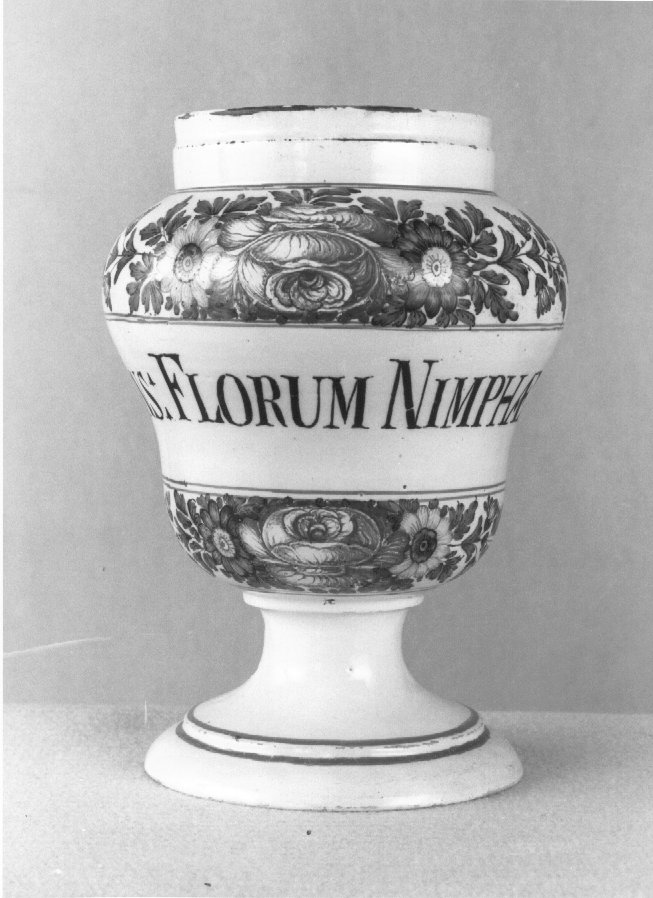 motivo decorativo a rosette (vaso da farmacia) di Antonibon Pasquale (sec. XVIII)