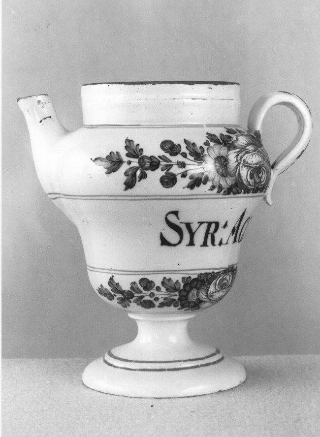 motivo decorativo a rosette (orcio da farmacia) di Antonibon Pasquale (sec. XVIII)