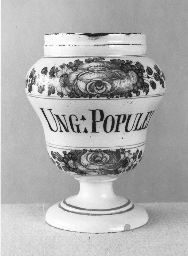 motivo decorativo a rosette (vaso da farmacia) di Antonibon Pasquale (sec. XVIII)