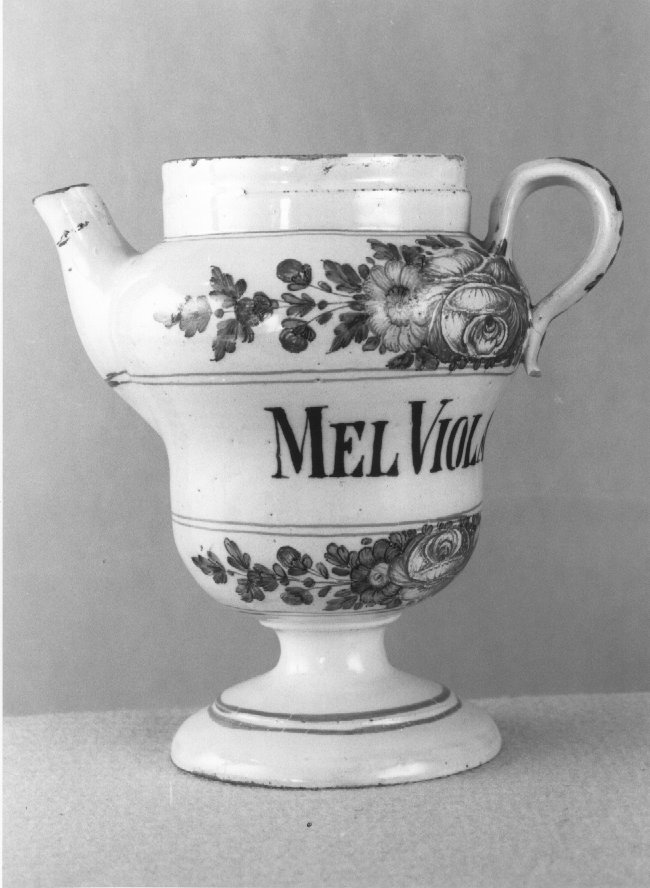 motivo decorativo a rosette (orcio da farmacia) di Antonibon Pasquale (sec. XVIII)