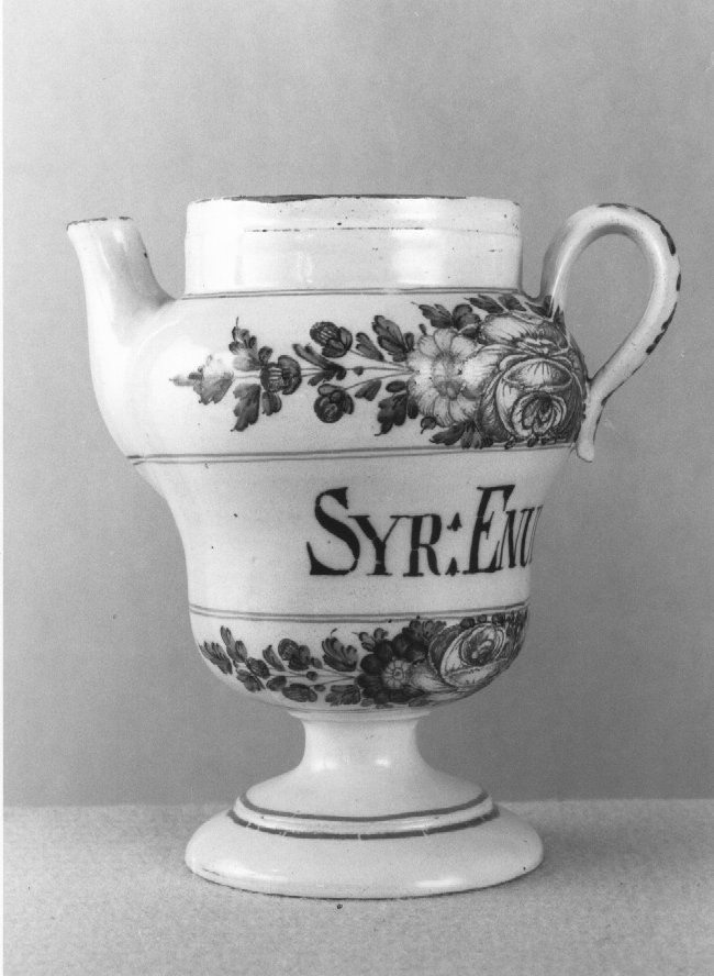 motivo decorativo a rosette (orcio da farmacia) di Antonibon Pasquale (sec. XVIII)