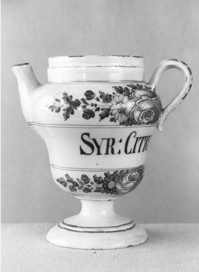 motivo decorativo a rosette (orcio da farmacia) di Antonibon Pasquale (sec. XVIII)