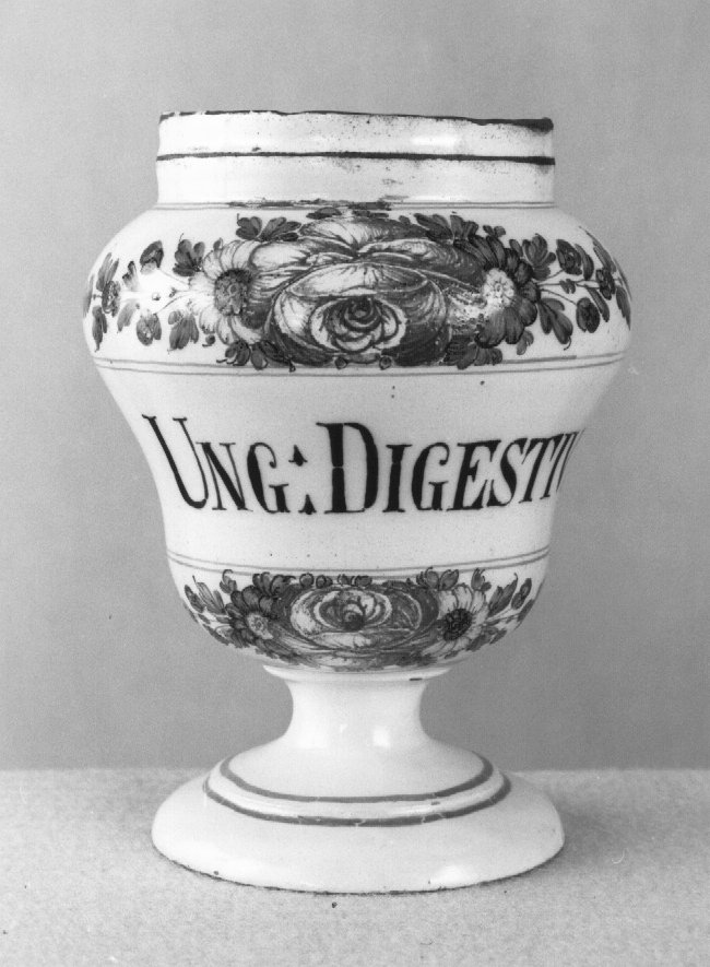 motivo decorativo a rosette (vaso da farmacia) di Antonibon Pasquale (sec. XVIII)