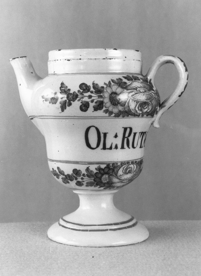 motivo decorativo a rosette (orcio da farmacia) di Antonibon Pasquale (sec. XVIII)