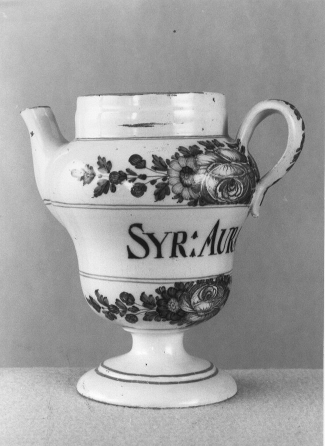 motivo decorativo a rosette (orcio da farmacia) di Antonibon Pasquale (sec. XVIII)