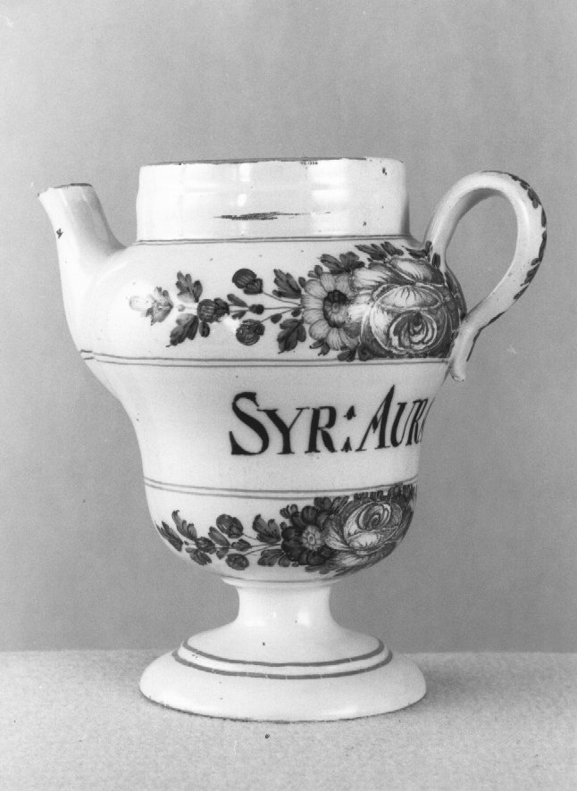 motivo decorativo a rosette (orcio da farmacia) di Antonibon Pasquale (sec. XVIII)