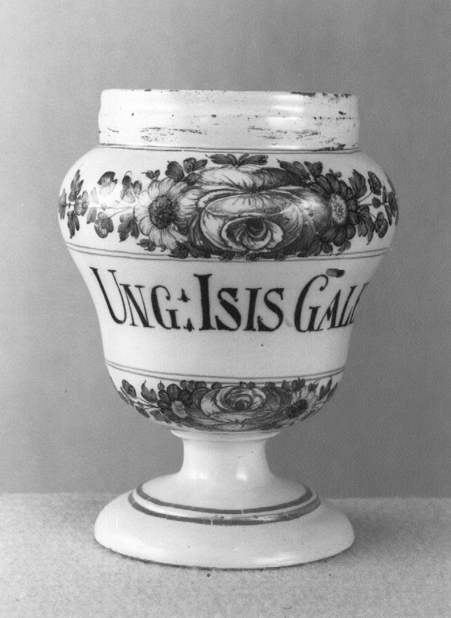 motivo decorativo a rosette (vaso da farmacia) di Antonibon Pasquale (sec. XVIII)