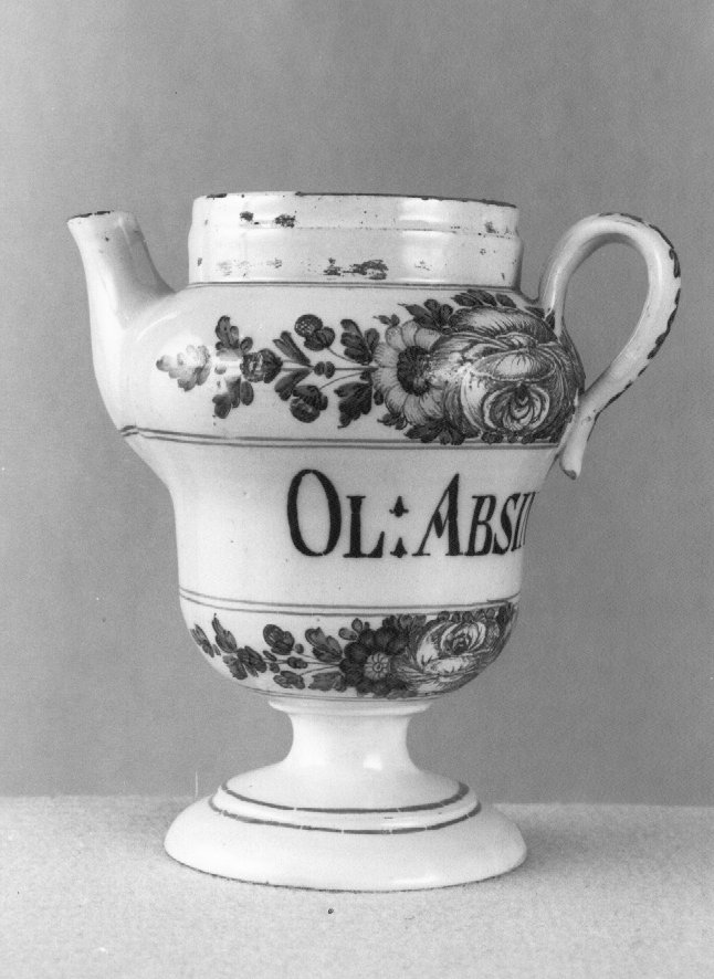 motivo decorativo a rosette (orcio da farmacia) di Antonibon Pasquale (sec. XVIII)