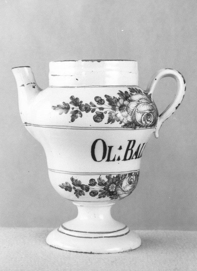 motivo decorativo a rosette (orcio da farmacia) di Antonibon Pasquale (sec. XVIII)