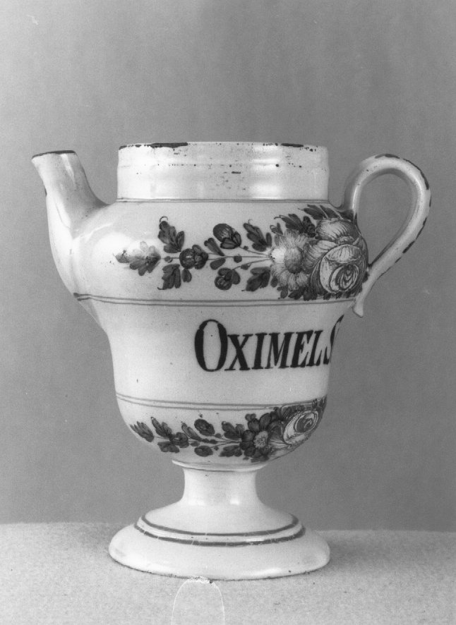 motivo decorativo a rosette (orcio da farmacia) di Antonibon Pasquale (sec. XVIII)