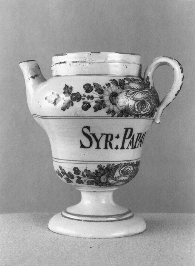 motivo decorativo a rosette (orcio da farmacia) di Antonibon Pasquale (sec. XVIII)