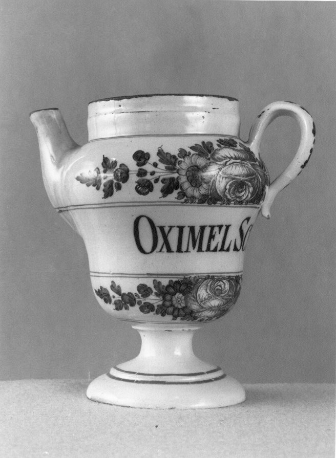 motivo decorativo a rosette (orcio da farmacia) di Antonibon Pasquale (sec. XVIII)