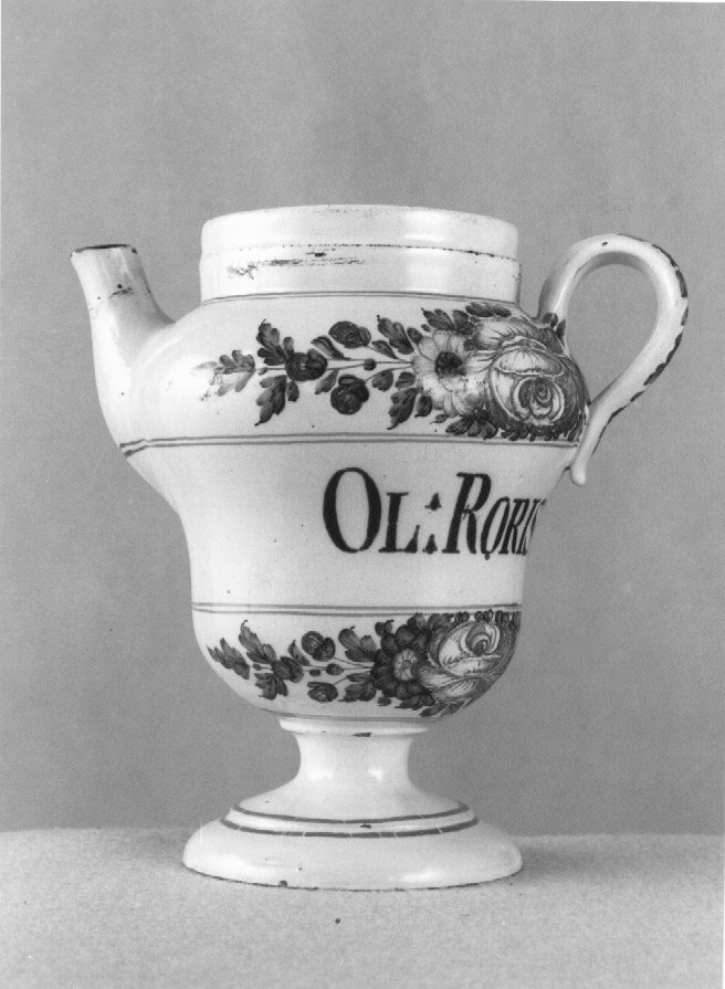 motivo decorativo a rosette (orcio da farmacia) di Antonibon Pasquale (sec. XVIII)