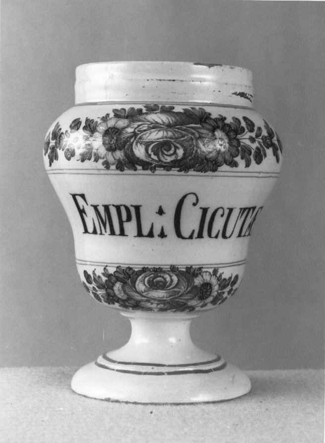 motivo decorativo a rosette (vaso da farmacia) di Antonibon Pasquale (sec. XVIII)