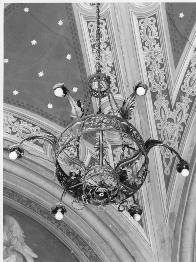 lampada pensile - ambito veneto (sec. XX)