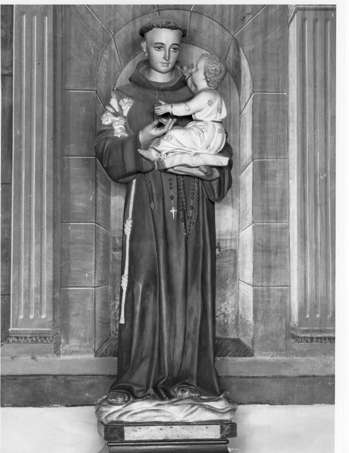 Sant'Antonio da Padova con il bambino (scultura) - ambito veneto (sec. XX)