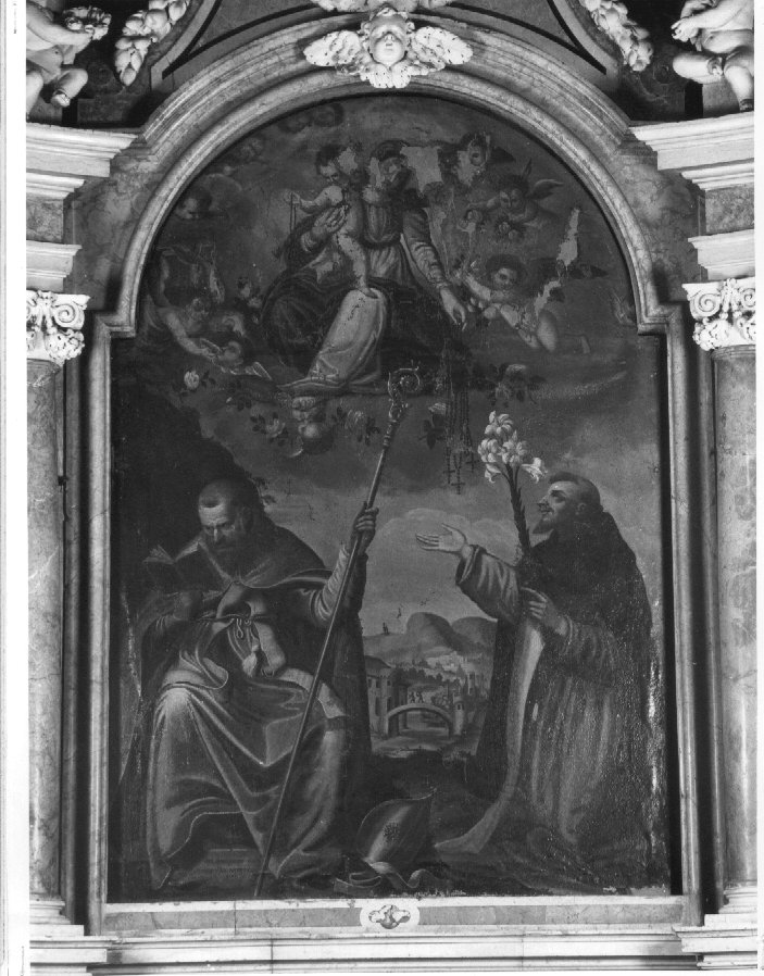 Madonna con Bambino e Santi (dipinto) - ambito veneto (sec. XVII)