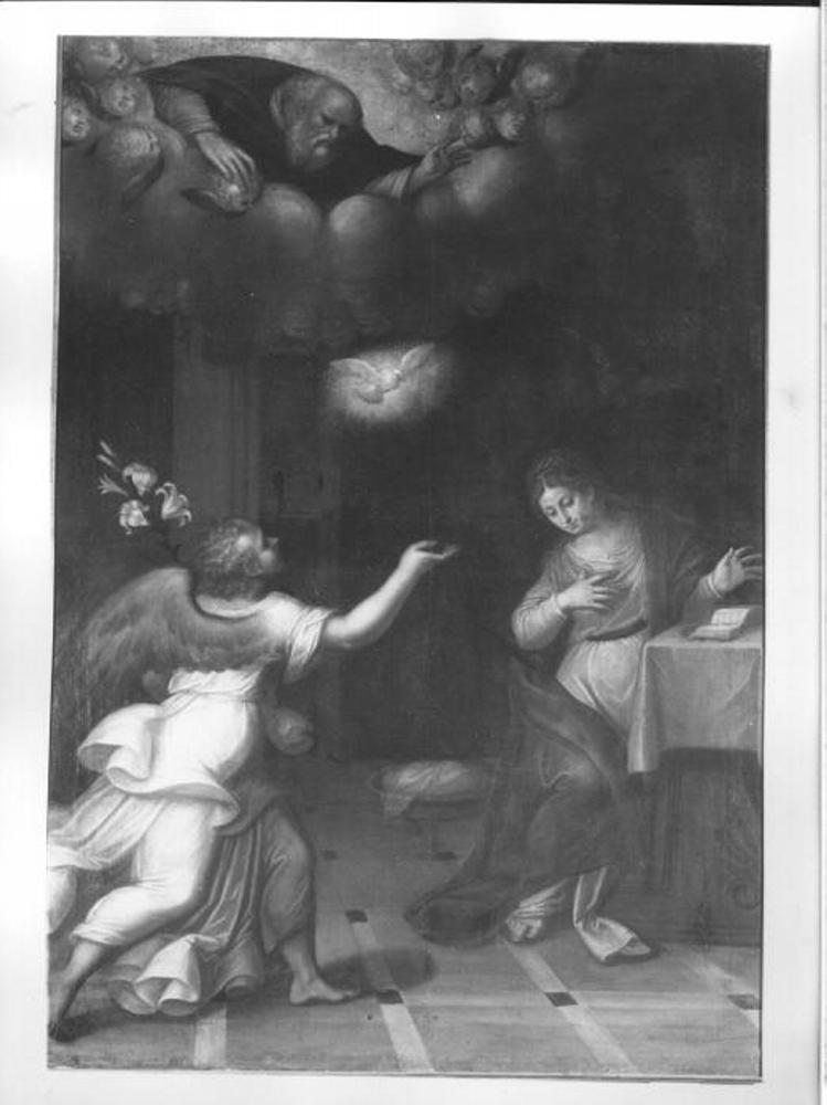 Annunciazione (dipinto, opera isolata) - ambito veneziano (sec. XVI)