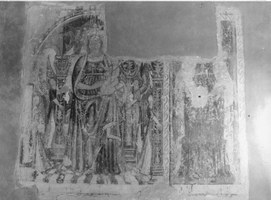 Madonna con Bambino, Madonna con Bambino e angeli (dipinto, opera isolata) - ambito veronese (prima metà sec. XVI)