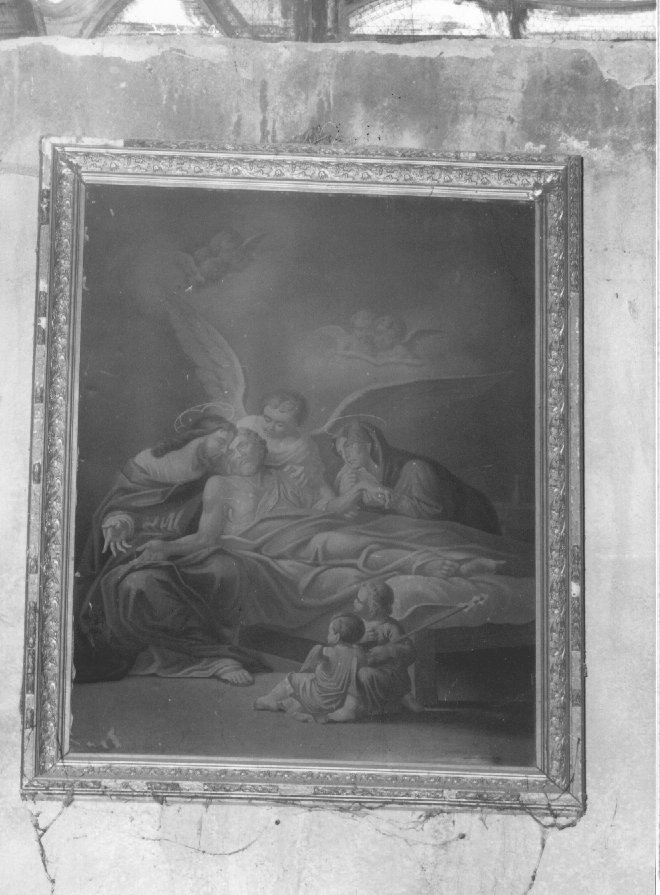 morte di San Giuseppe (dipinto, opera isolata) - ambito veneto (sec. XIX)