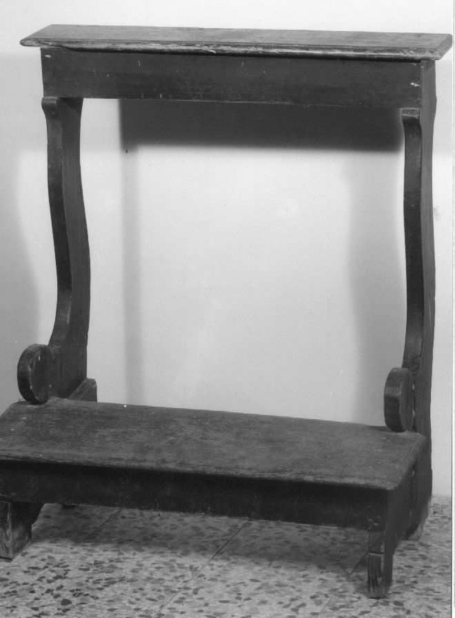 inginocchiatoio, opera isolata - ambito veneto (inizio sec. XIX)