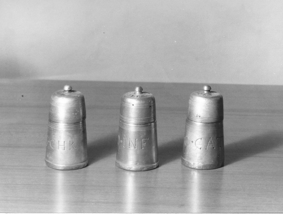 vasetti per oli santi - ambito veneto (sec. XIX)