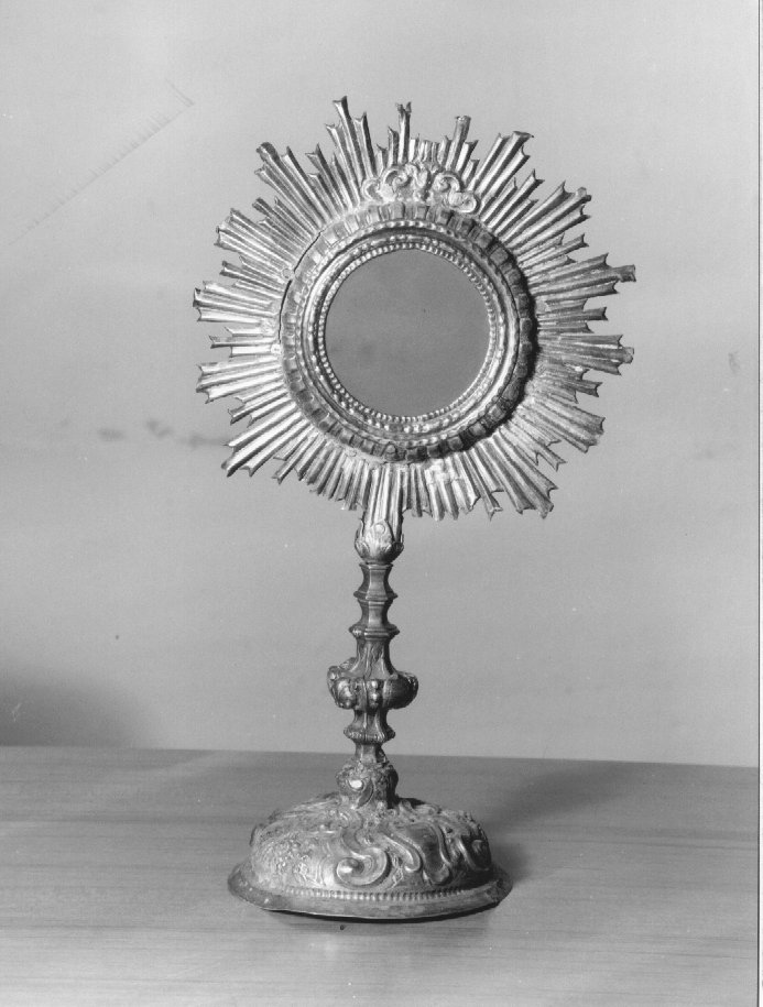 ostensorio, opera isolata - ambito veneto (prima metà sec. XVIII)