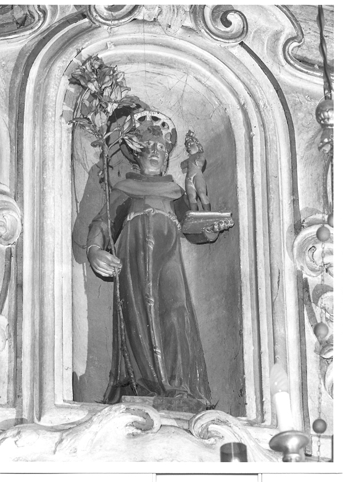 Sant'Antonio da Padova con il bambino (scultura) - ambito veneto (sec. XIX)