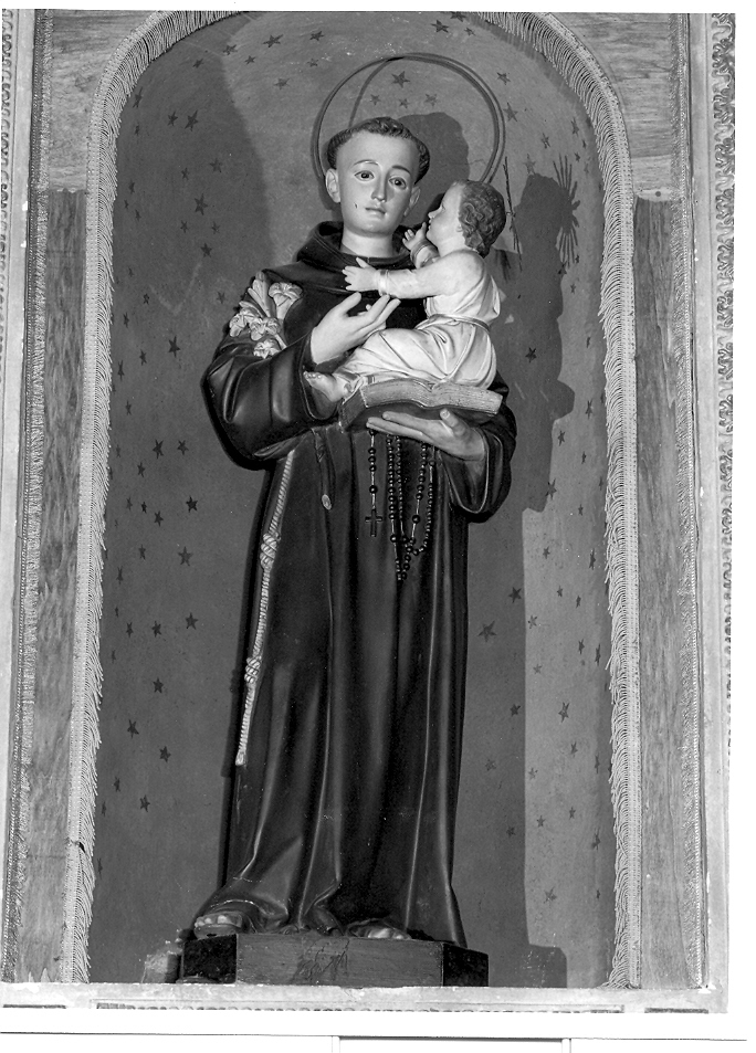 Sant'Antonio da Padova con il bambino (scultura) - ambito veneto (sec. XX)