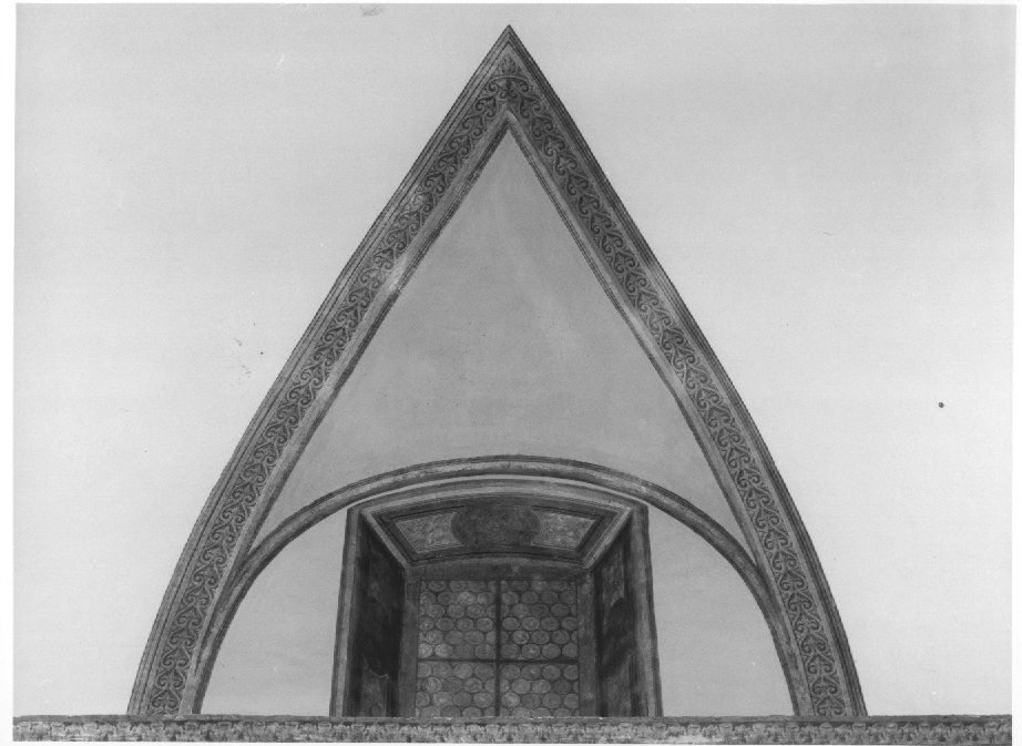architettura illusionistica (dipinto) di Zanfrognini Carlo (sec. XX)
