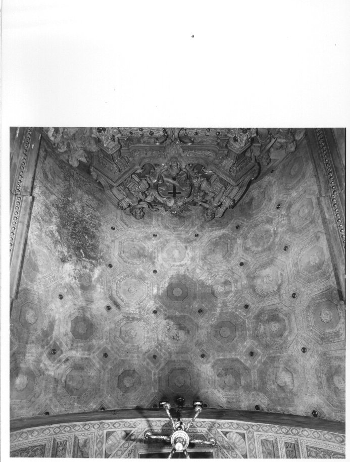 motivi decorativi a cassettoni (dipinto) di Zanfrognini Carlo (sec. XX)