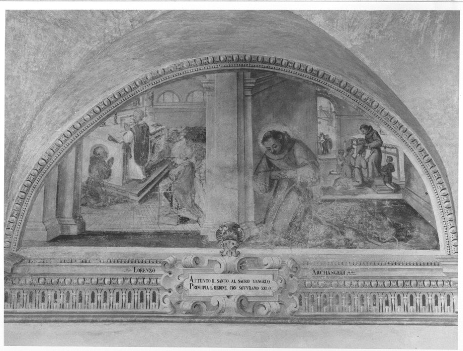 storie della vita di Sant'Antonio (dipinto, elemento d'insieme) di Muttoni Domenico il Giovane (attribuito) (sec. XVII)