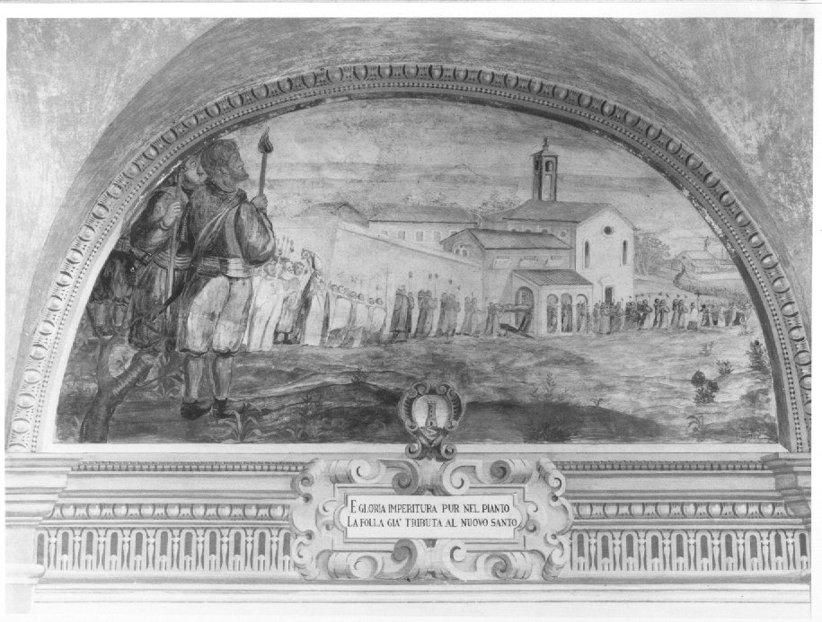 episodi della vita di San Francesco d'Assisi (dipinto, elemento d'insieme) di Muttoni Domenico il Giovane (attribuito) (sec. XVII)