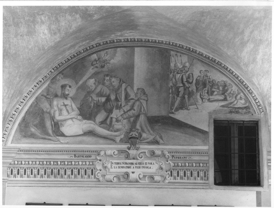 episodi della vita di San Francesco d'Assisi (dipinto, elemento d'insieme) di Muttoni Domenico il Giovane (attribuito) (sec. XVII)