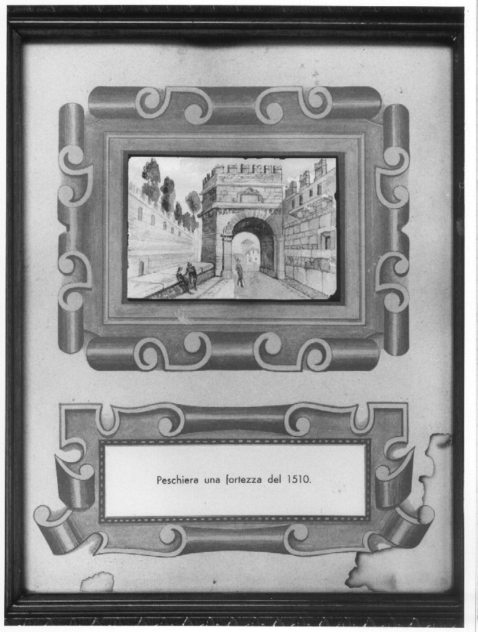 Peschiera una fortezza del 1510 (dipinto, elemento d'insieme) - ambito veronese (sec. XX)