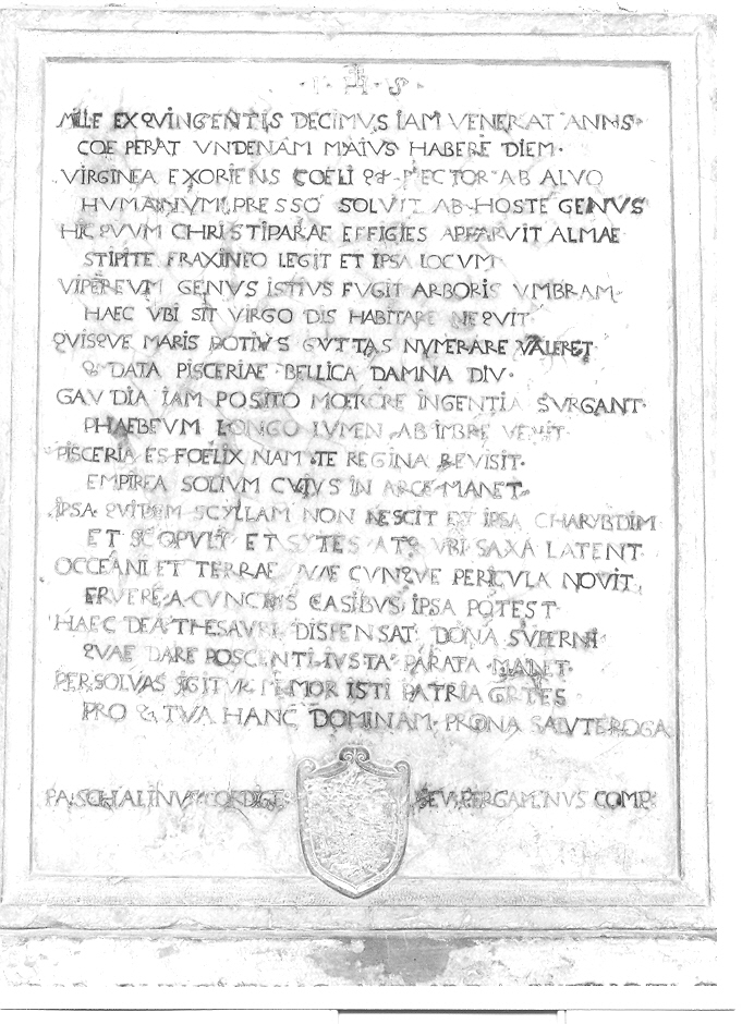 lapide - ambito veneto (seconda metà sec. XVI)