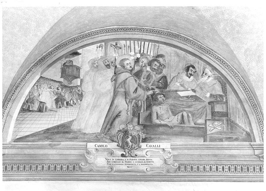 storie della vita di Sant'Antonio (dipinto, elemento d'insieme) di Muttoni Domenico il Giovane (sec. XVII)