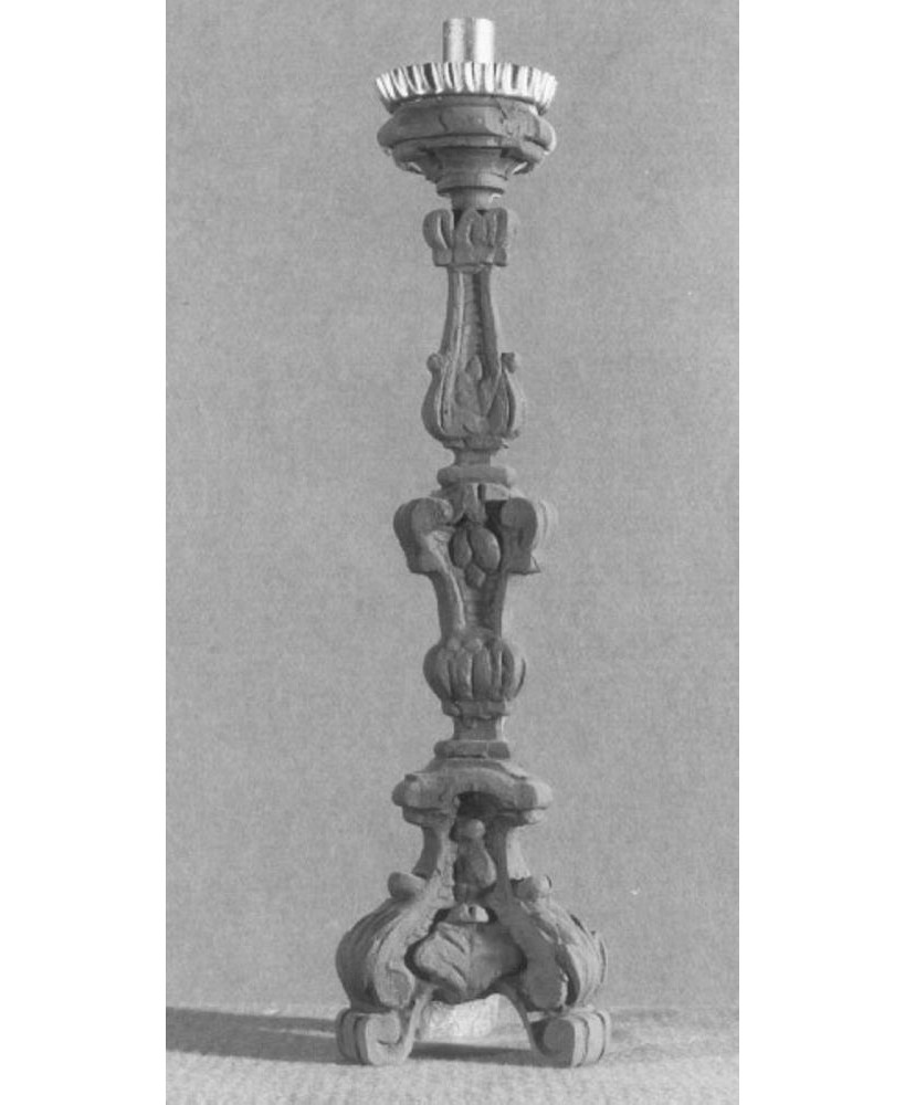 candeliere d'altare - ambito veneto (secc. XVIII/ XIX)