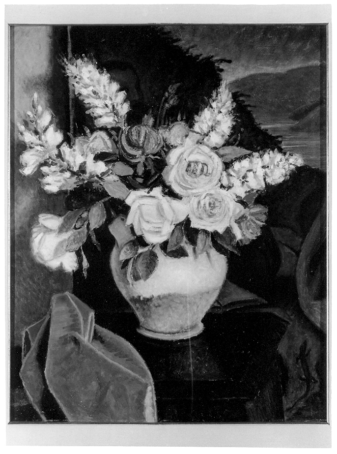 Vaso di fiori, natura morta (dipinto, opera isolata) di Farina Guido (prima metà sec. XX)