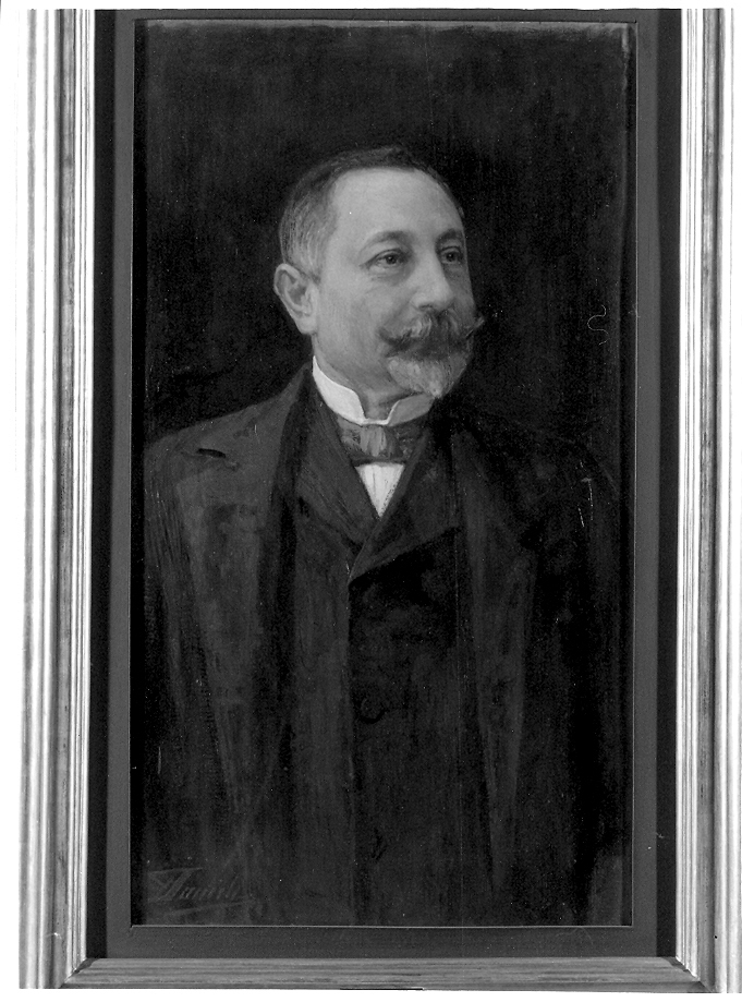 Ritratto del presidente Calderara Ettore, ritratto d'uomo (dipinto, opera isolata) di Danieli Francesco (sec. XX)