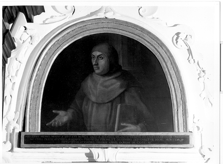 Ritratto di Michele da Acqui, ritratto d'uomo (dipinto, opera isolata) - ambito veneto (ultimo quarto sec. XVI)