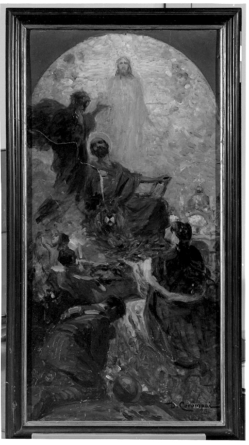 San Marco, San Marco Evangelista (dipinto, opera isolata) di Corompai Duilio (primo quarto sec. XX)