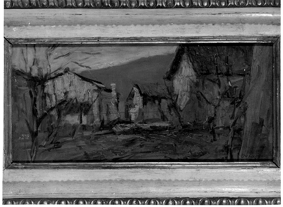 Paesaggio, paesaggio (dipinto, opera isolata) di Cavallini Attilio (primo quarto sec. XX)