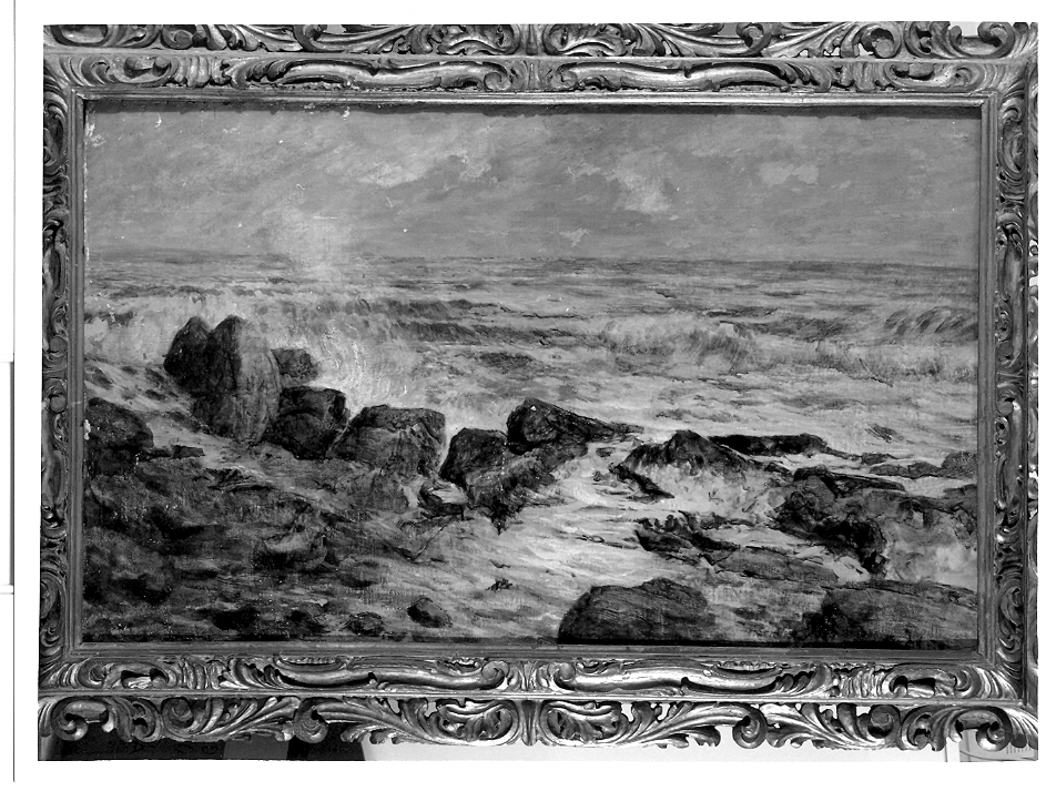 Malamocco (scirocco), Mare (dipinto, opera isolata) di Miti Zanetti Giuseppe (primo quarto sec. XX)