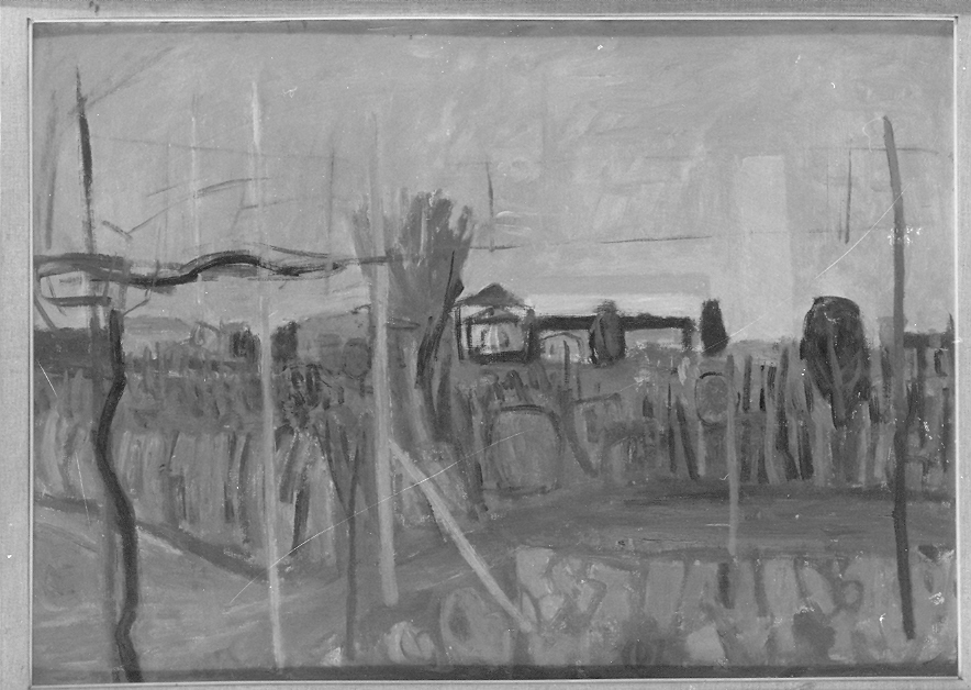 Torcello, paesaggio (dipinto, opera isolata) di Dalla Zorza Carlo (metà sec. XX)