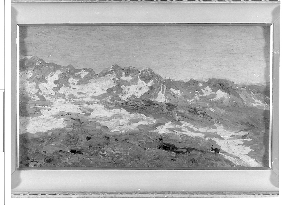 Col d'Olen, paesaggio montano (dipinto, opera isolata) di Ciardi Beppe (sec. XIX)