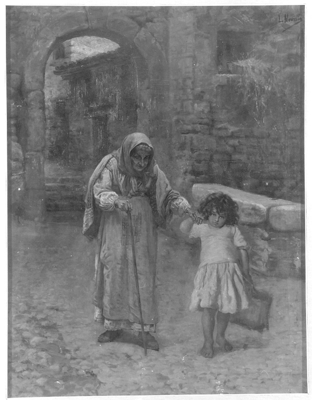 Carità, Carità (dipinto, opera isolata) di Novello Luigi (ultimo quarto sec. XIX)