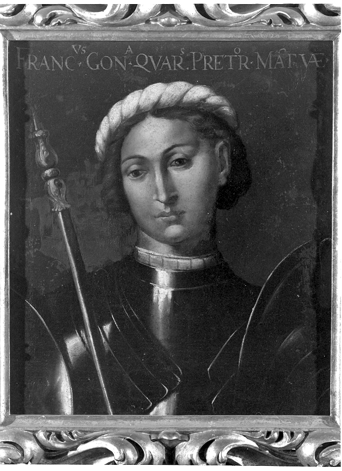 Ritratto di Francesco I Gonzaga, ritratto d'uomo (dipinto, opera isolata) - ambito veneto (secc. XV/ XVI)