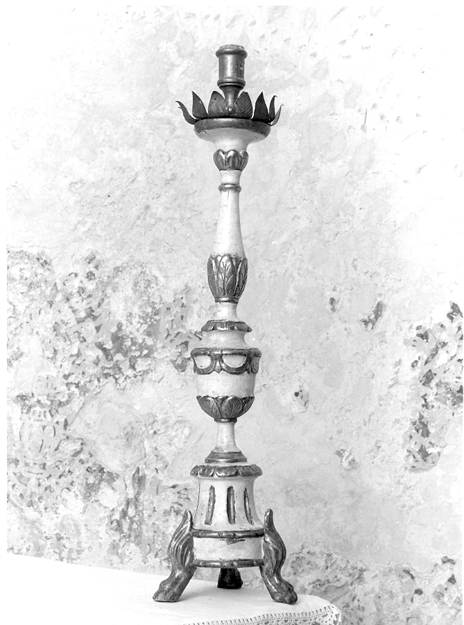 candeliere d'altare - ambito veneto (prima metà sec. XIX)